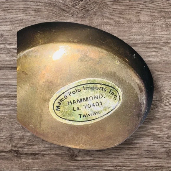 MCM Hammond LA Vintage Brass Swans Statue Figurine - Picture 7 of 7